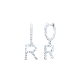 10K White Gold Diamond Earrings for Everyday Wear with Elegant Styling - Splendid Jewellery