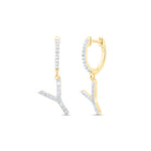 10K Yellow Gold Diamond Earrings for Everyday Wear - Splendid Jewellery
