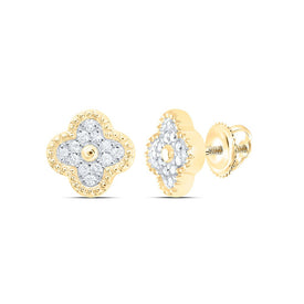 10K Yellow Gold Diamond Earrings for Everyday Wear Gift Edition - Splendid Jewellery