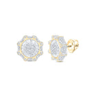 10K Yellow Gold Elegant Earrings with Diamond with Natural Sparkle - Splendid Jewellery