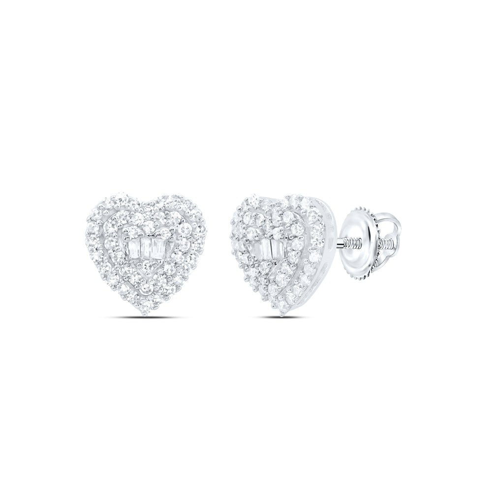 10K White Gold Diamond Earrings for Everyday Wear with Natural Sparkle - Splendid Jewellery