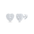 10K White Gold Diamond Earrings for Everyday Wear with Natural Sparkle - Splendid Jewellery