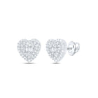 10K White Gold Diamond Earrings for Everyday Wear with Natural Sparkle - Splendid Jewellery