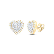 Load image into Gallery viewer, 10K Yellow Gold Modern Diamond Earrings with Natural Sparkle - Splendid Jewellery