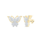 10K Yellow Gold Elegant Earrings with Diamond with Elegant Styling - Splendid Jewellery