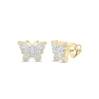 Diamond Earrings in 10K Yellow Gold with Elegant Styling - Splendid Jewellery