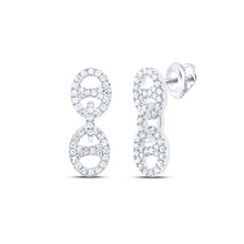 Load image into Gallery viewer, Diamond Earrings in 10K White Gold with Natural Sparkle - Splendid Jewellery