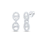 Diamond Earrings in 10K White Gold with Natural Sparkle - Splendid Jewellery