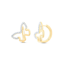 10K Yellow Gold Gift - Ready Diamond Earrings for Everyday Wear - Splendid Jewellery