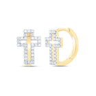 Diamond Hoop Earrings 1/3 Cttw with Elegant Styling - Splendid Jewellery