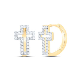 Diamond Hoop Earrings 1/3 Cttw with Elegant Styling - Splendid Jewellery