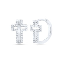 Load image into Gallery viewer, Diamond Hoop Earrings 1/3 Cttw - Splendid Jewellery