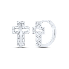 Diamond Hoop Earrings 1/3 Cttw - Splendid Jewellery