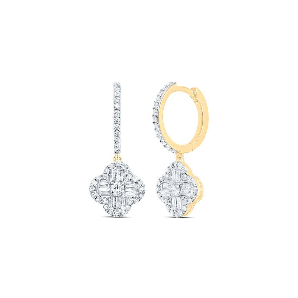 10K Yellow Gold Diamond Earrings for Everyday Wear with Natural Sparkle - Splendid Jewellery