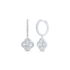 10K White Gold Diamond Earrings for Everyday Wear with Elegant Styling - Splendid Jewellery