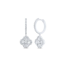 Load image into Gallery viewer, 10K White Gold Diamond Earrings for Everyday Wear with Elegant Styling - Splendid Jewellery