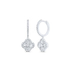 10K White Gold Diamond Earrings for Everyday Wear with Elegant Styling - Splendid Jewellery