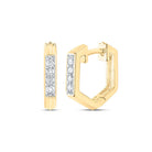 Diamond Hoop Earrings 1/8 Cttw - Splendid Jewellery