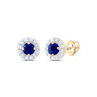 Blue Sapphire Fine Jewellery Stud Earrings with Elegant Styling - Splendid Jewellery