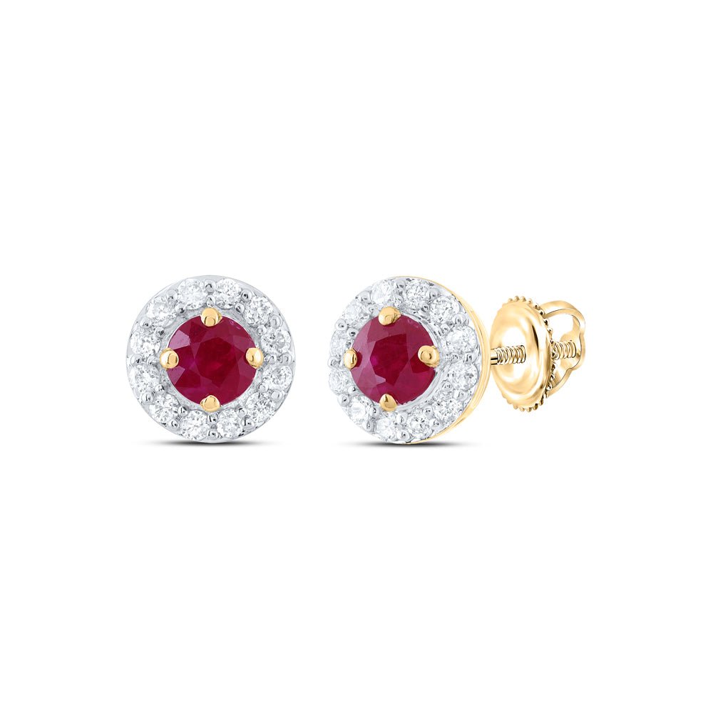 Ruby Stud Earrings with Natural Sparkle - Splendid Jewellery
