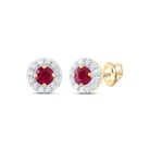 Ruby Stud Earrings with Natural Sparkle - Splendid Jewellery