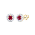 Ruby Stud Earrings with Natural Sparkle - Splendid Jewellery
