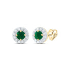 Emerald Earrings in 14K Yellow Gold Gift Edition - Splendid Jewellery