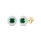 Emerald Earrings in 14K Yellow Gold Gift Edition - Splendid Jewellery