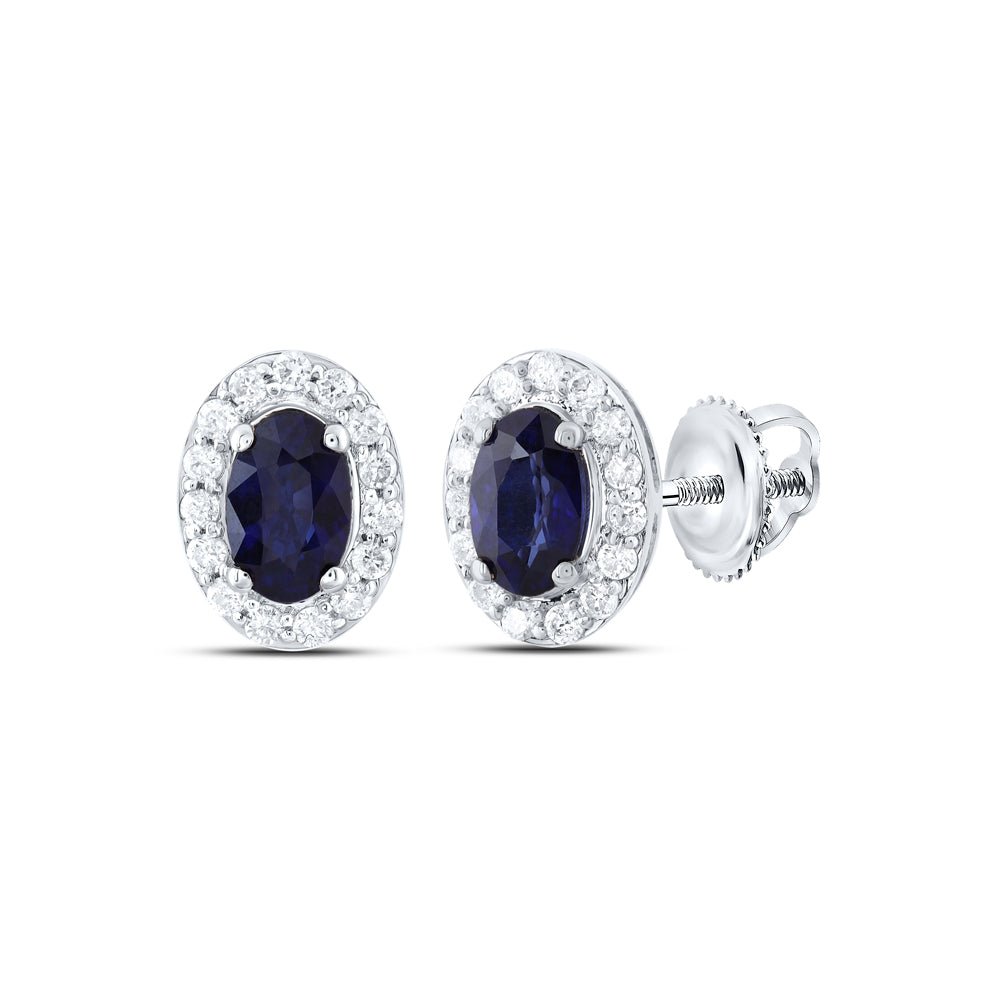 Blue Sapphire Fine Jewellery Stud Earrings Gift Edition - Splendid Jewellery