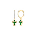 Emerald Earrings 1/10 Cttw - Splendid Jewellery