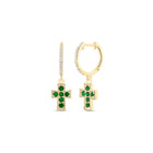 Emerald Earrings 1/10 Cttw - Splendid Jewellery