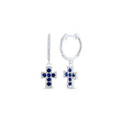 Blue Sapphire Fine Jewellery Earrings with Fine Detail - Splendid Jewellery