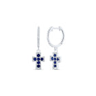 Blue Sapphire Fine Jewellery Earrings with Fine Detail - Splendid Jewellery