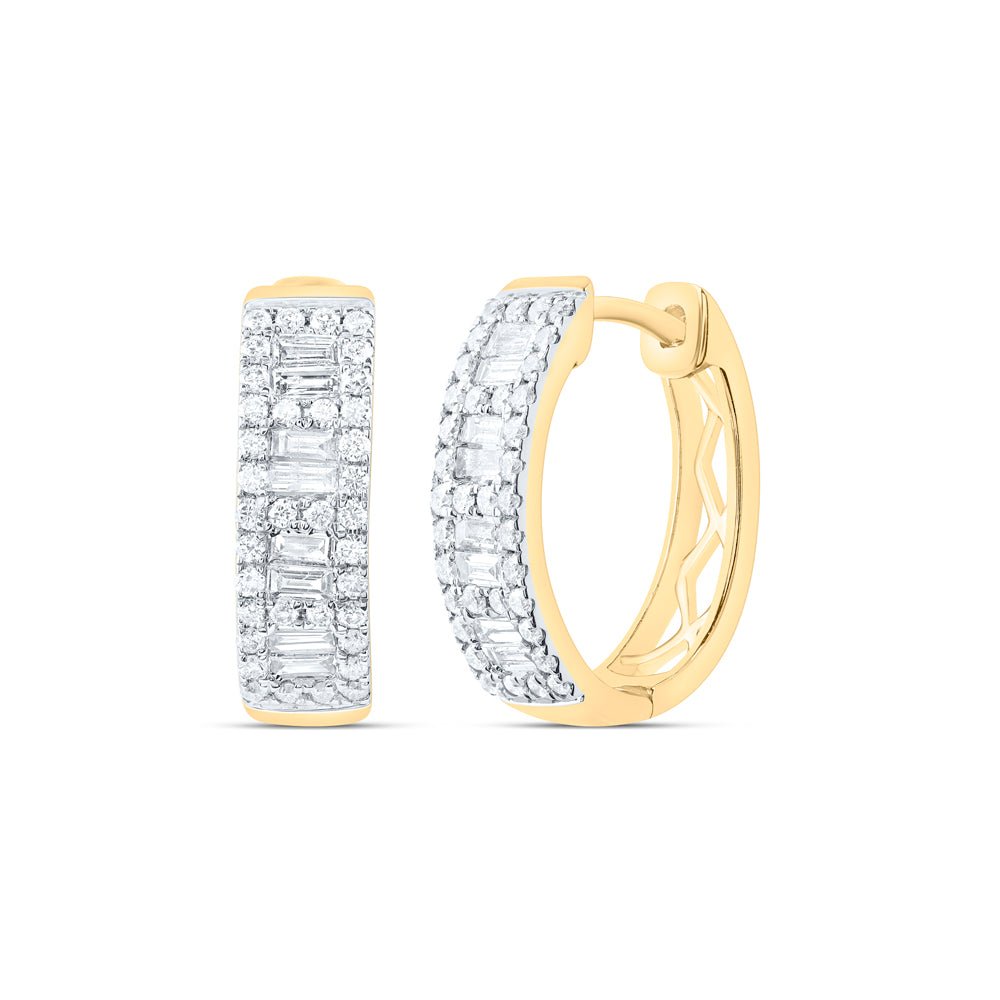 14K Yellow Gold Gift - Ready Diamond Earrings - Splendid Jewellery