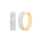 14K Yellow Gold Gift - Ready Diamond Earrings - Splendid Jewellery