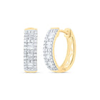 14K Yellow Gold Gift - Ready Diamond Earrings - Splendid Jewellery