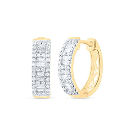 14K Yellow Gold Gift - Ready Diamond Earrings - Splendid Jewellery