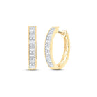 Baguette Diamond Earrings in 14K Yellow Gold - Splendid Jewellery