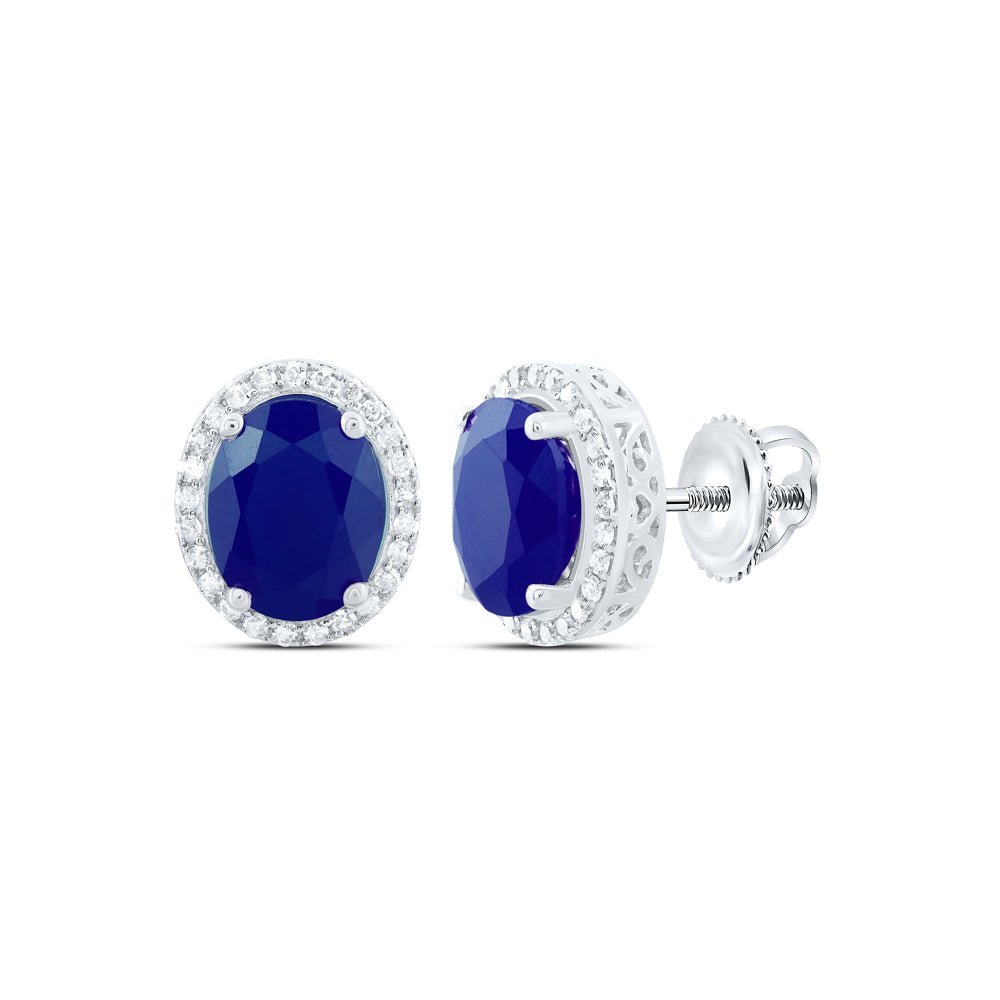 Blue Sapphire Earrings with Natural Sparkle Gift Edition - Splendid Jewellery