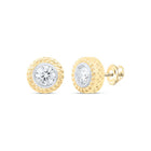 Diamond Stud Earrings 1/2 Cttw with Fine Detail - Splendid Jewellery