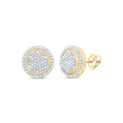 Diamond Earrings in 10K Yellow Gold with Elegant Styling - Splendid Jewellery