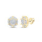 10K Yellow Gold Luxury Diamond Earrings with Fine Detail - Splendid Jewellery