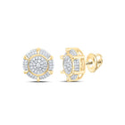 10K Yellow Gold Luxury Diamond Earrings with Fine Detail - Splendid Jewellery