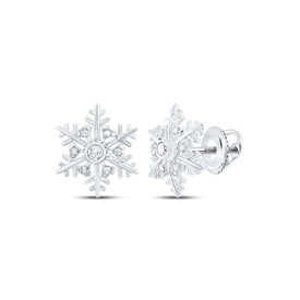 10K White Gold Diamond Earrings for Everyday Wear - Splendid Jewellery