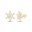 Diamond Earrings in 10K Yellow Gold with Natural Sparkle - Splendid Jewellery