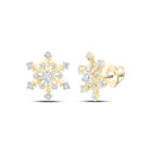 Diamond Earrings in 10K Yellow Gold with Natural Sparkle - Splendid Jewellery