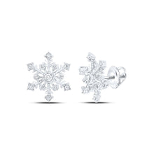 Load image into Gallery viewer, Diamond Earrings in 10K White Gold with Natural Sparkle - Splendid Jewellery
