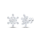 Diamond Earrings in 10K White Gold with Natural Sparkle - Splendid Jewellery