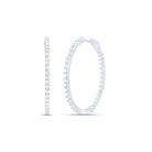 14K White Gold Gift - Ready Diamond Earrings with Natural Sparkle - Splendid Jewellery