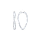 Diamond Hoop Earrings with Natural Sparkle with Natural Sparkle - Splendid Jewellery